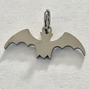 𝅺As Low as $2! Stainless Steel Bat Pendant Charm 2/PK